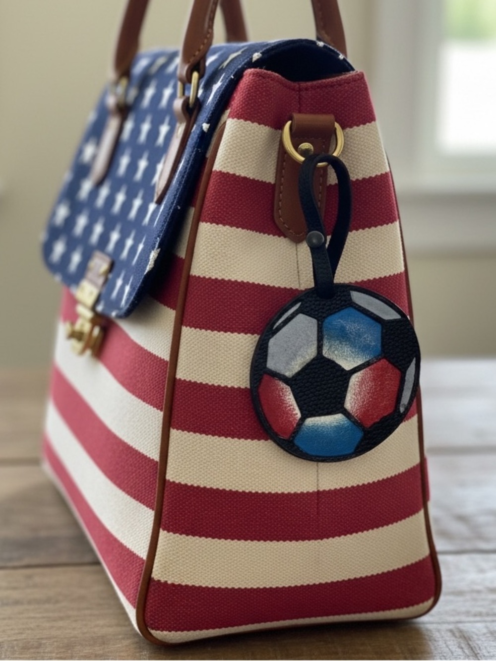 World Cup Team Soccer Ball Bag Charm